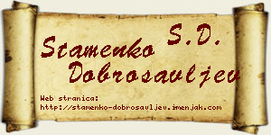 Stamenko Dobrosavljev vizit kartica